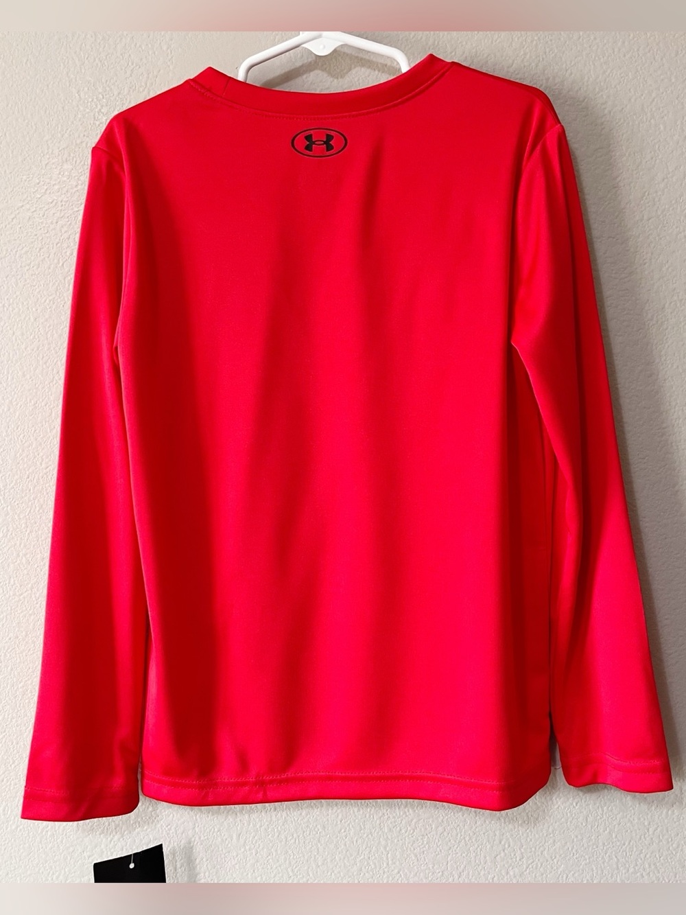 Under Armour NWT Boys Red Long Sleeve Baseball Shirt Size 6 - Picture 4 of 7